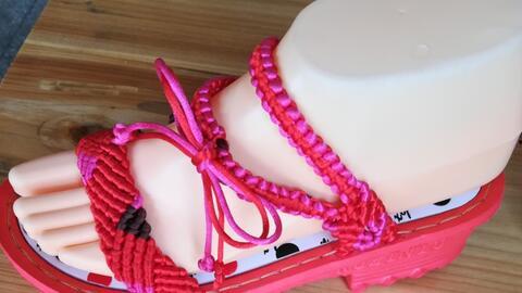 编织凉鞋视频教程,轻松编织时尚凉鞋